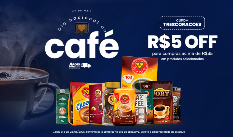 Cupom 3Corações até 25/05